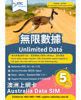 澳洲 無限數據卡